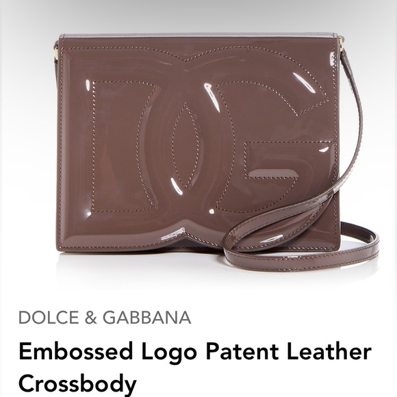 Dolce & Gabbana Embossed Logo Patent XBODY. Missing STRAP. Color:Brown. - Picture 3 of 11